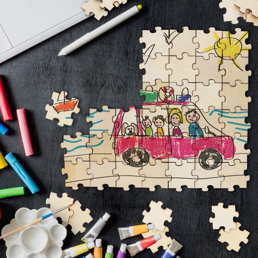 Belle Vous Holz Puzzle Blanko (100er Pack) Puzzle Zum Produktbild 6