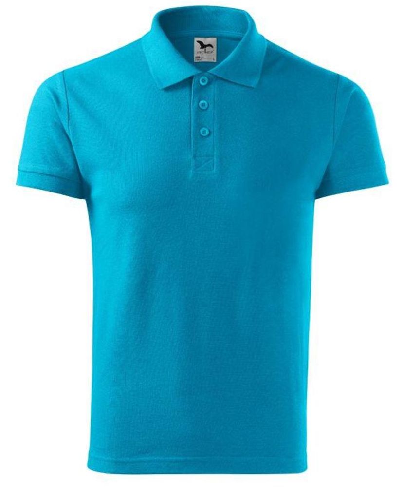 Malfini - Poloshirt für Herren, Piqué PP10034 (S) (Türkis)