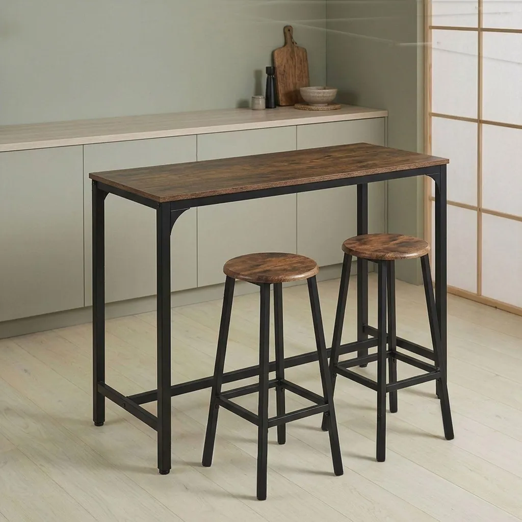 Table haute et tabourets Jostin : la solution déco pour petits espaces - 8