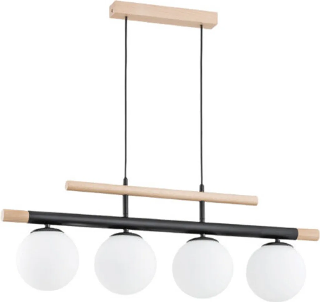 Suspension luminaire TRENDY 4 lampes pour un éclairage doux sans éblouir