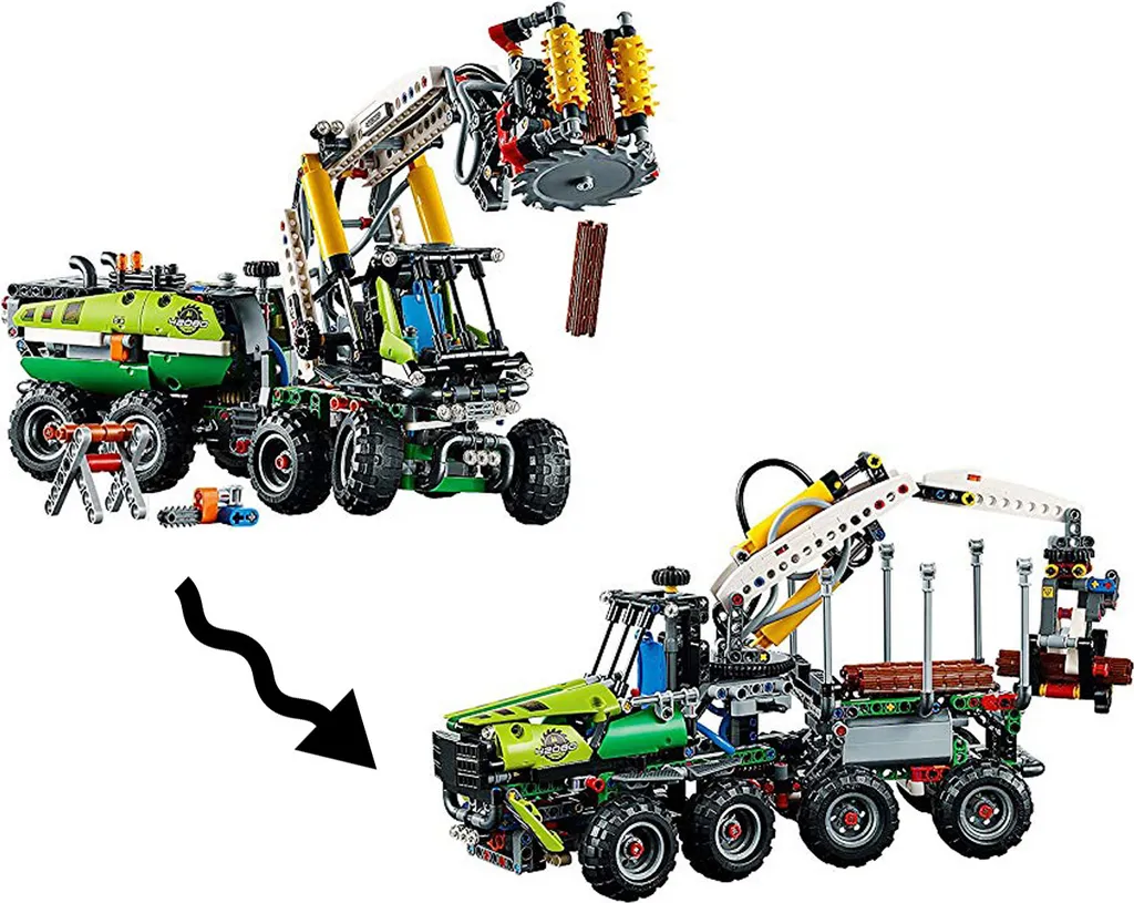Jeu de construction motorisé Abatteuse forestière LEGO Technic 42080 - 6