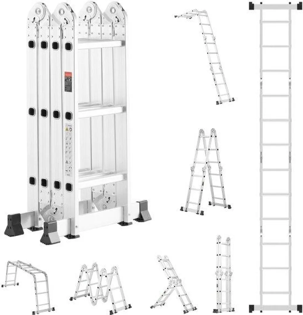 Échelle télescopique 7 en 1 stable et compacte pour gagner de la place