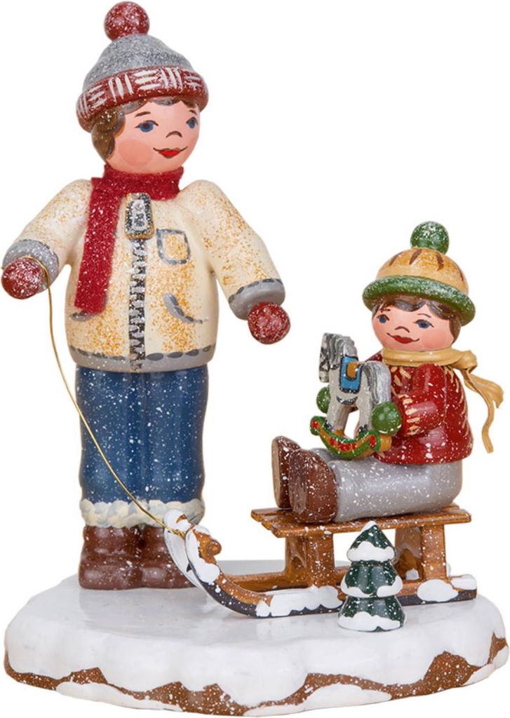Winterkinder Beste Freunde (8cm) von Hubrig Volkskunst Produktbild 