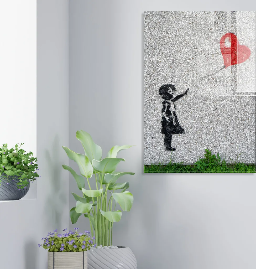 Wallity 1872-BRS1146 Quadro in Vetro Temperato 50x70 Colorato Arredo