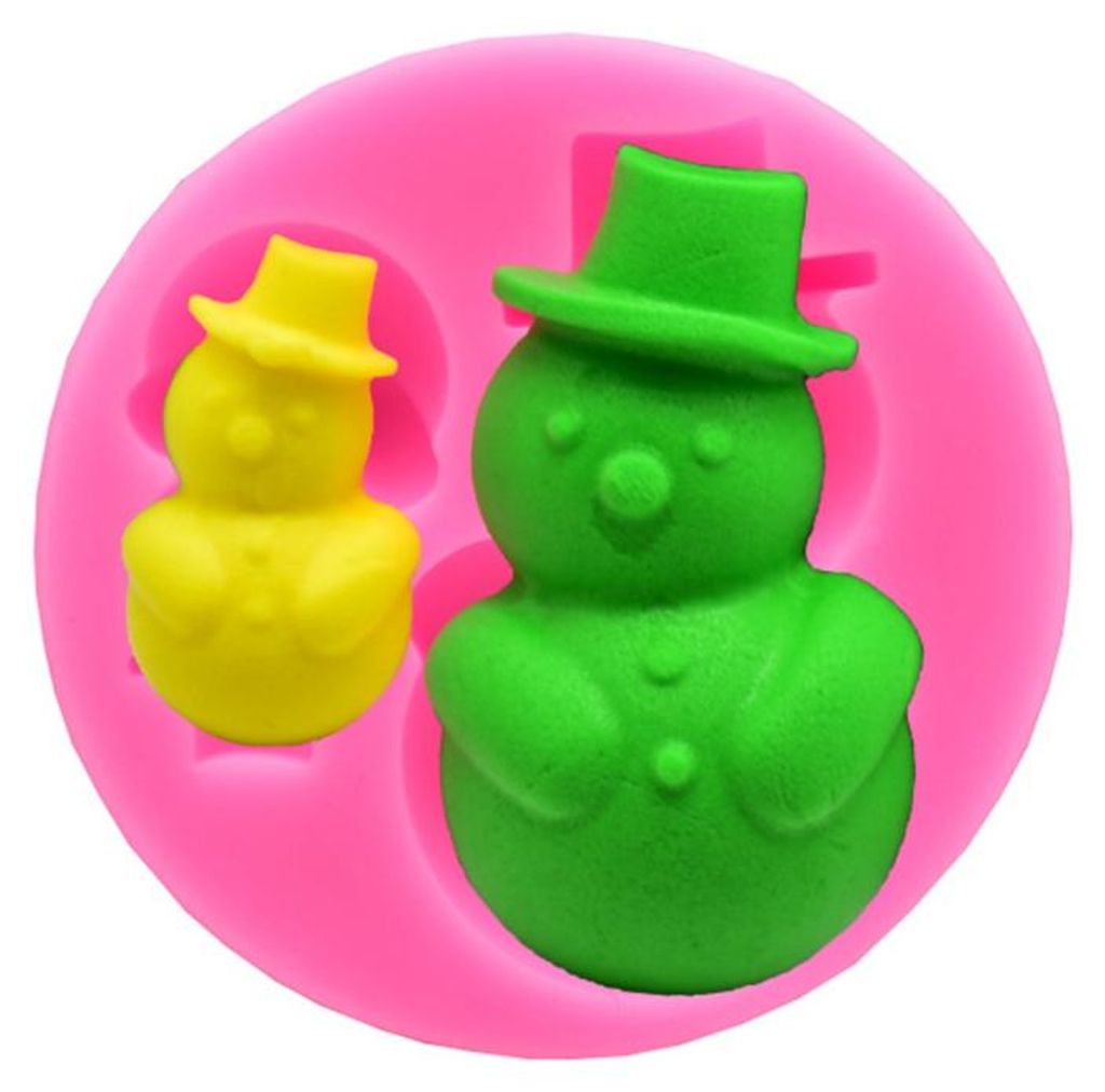 Weihnachten Silikon Backform DIY mehrere dekorative Kuchen Fondant Schokoladenform(#1)