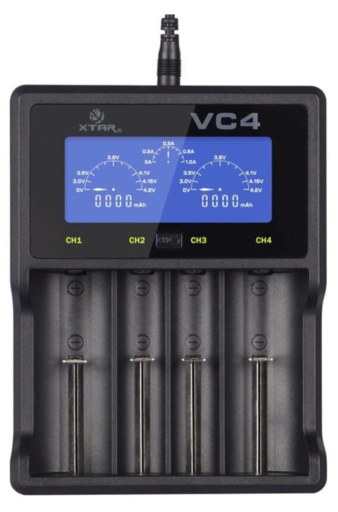 XTAR VC4 batterijoplader voor huishoudelijke batterijen, Productafbeelding 