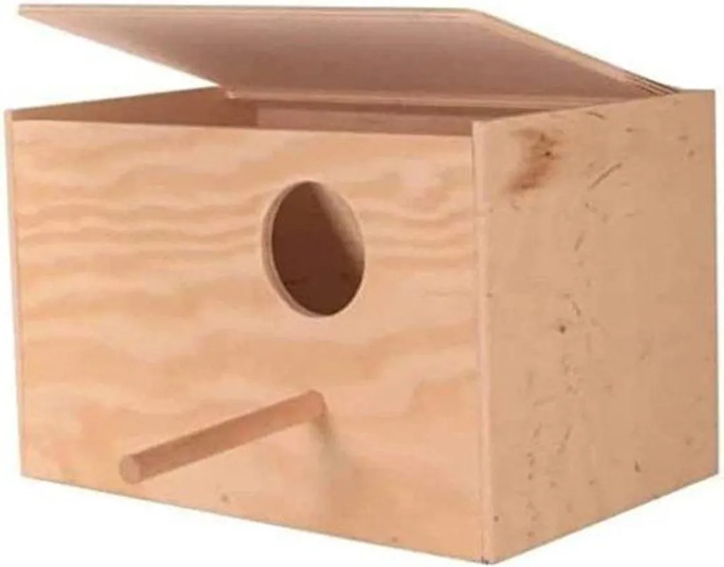 Nichoir oiseau bois à suspendre décoration jardin et aide à la nidification