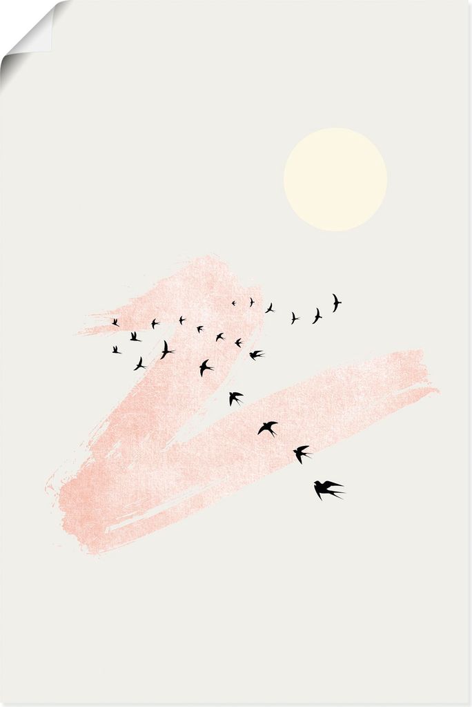 ARTland Poster Sonne und Himmel Größe: 60x90 cm