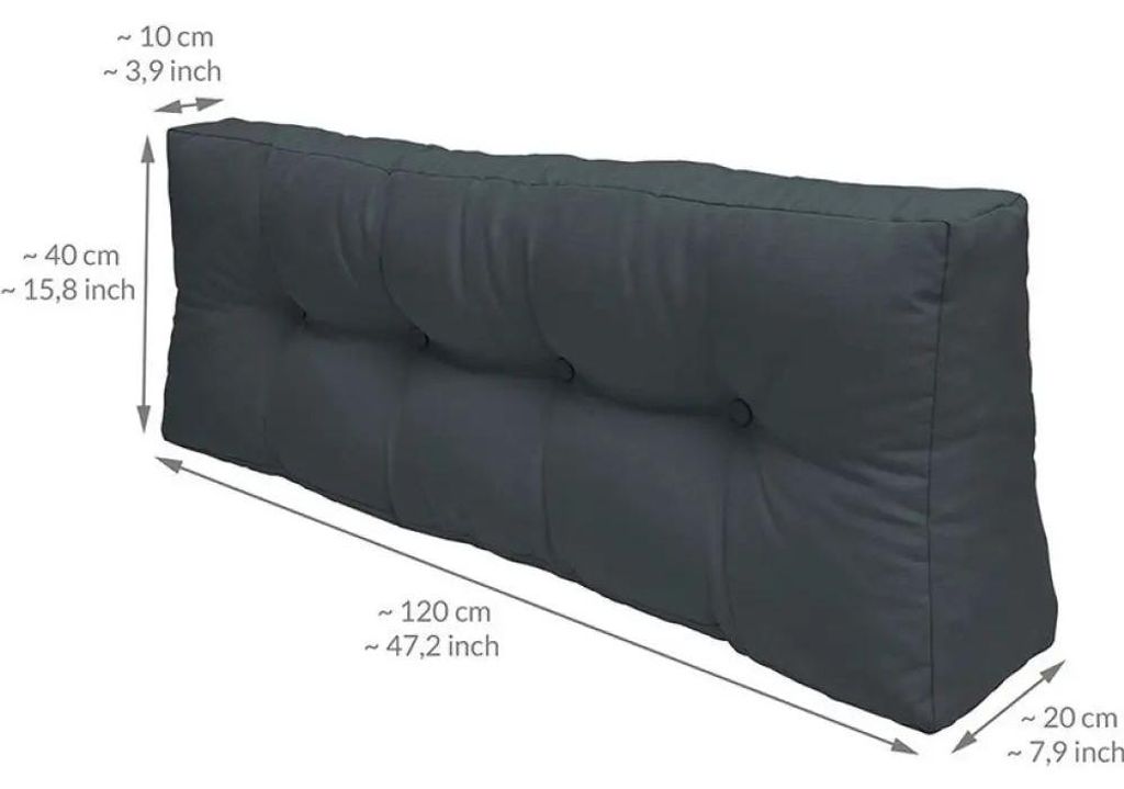 Beautissu Outdoor Rückenkissen ECO Elements, 120x40cm, Produktbild 