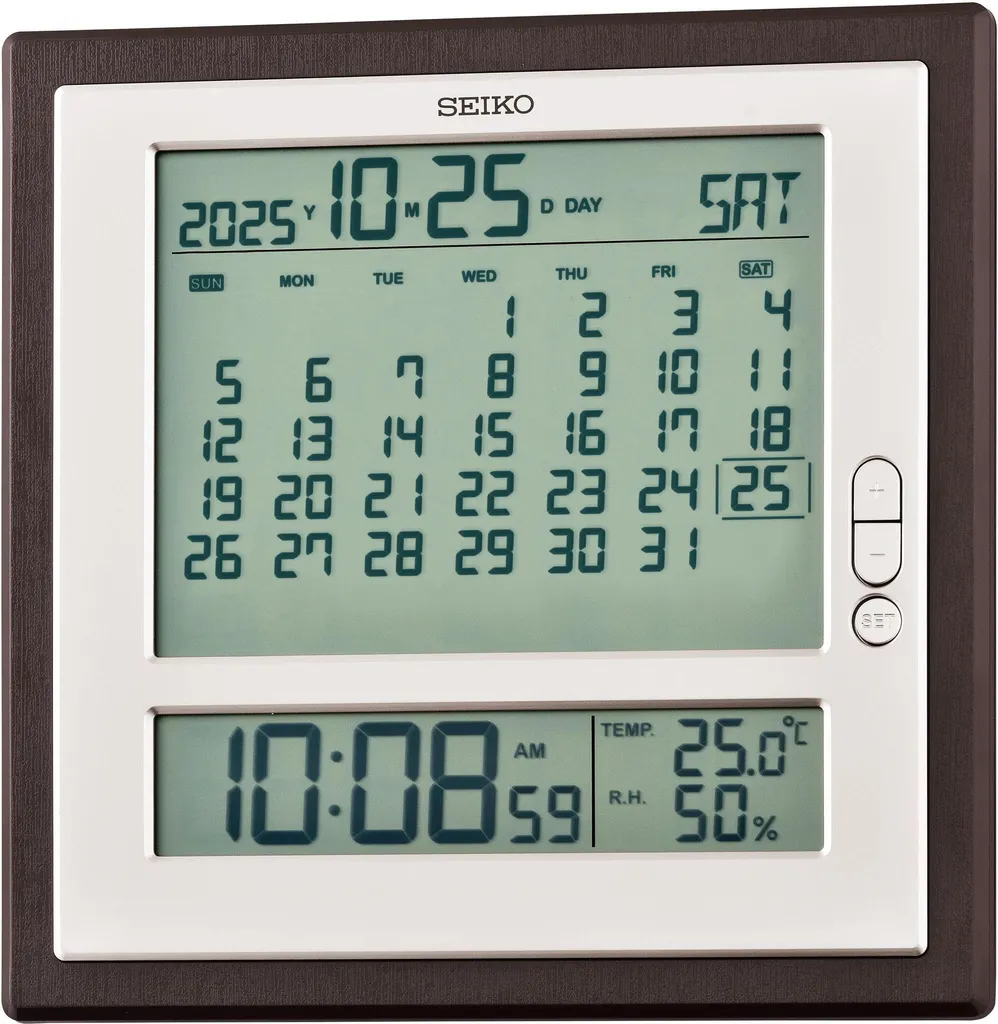 Horloge Numérique Seiko QHL100B Idéale pour Bureau et Salon Moderne