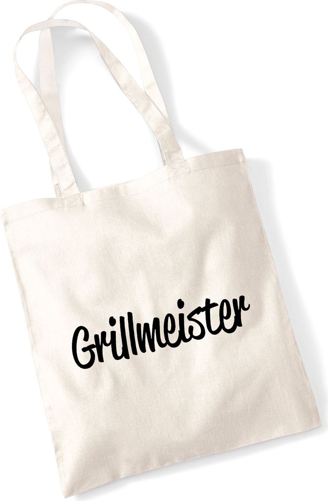 Huuraa Jutebeutel Grillmeister BBQ 10 Liter Natural Baumwolle Tasche Geschenkidee