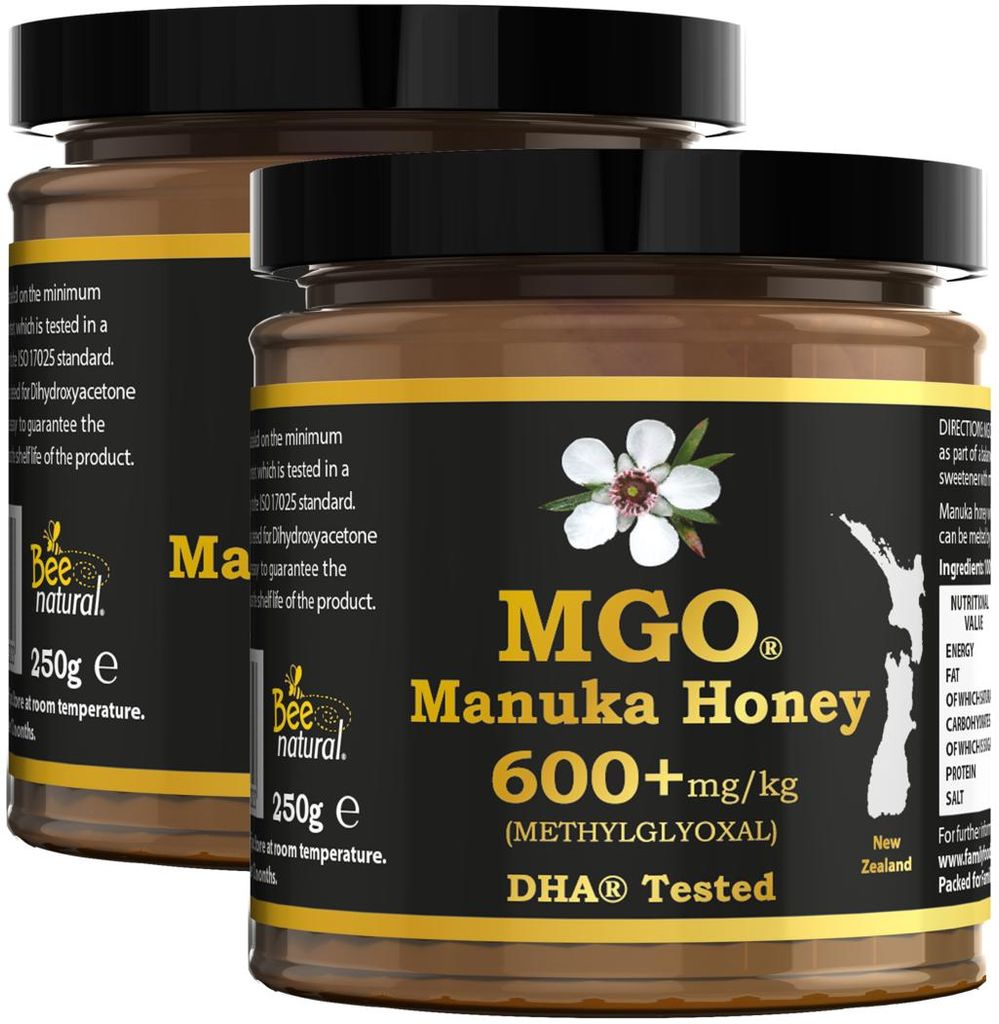 BEE NATURAL MGO 600+ PREMIUM MONOFLORAL SEELAND MANUKA Produktbild 