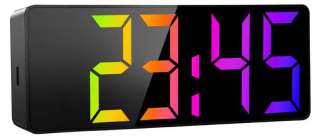 Sveglia digitale a LED con display a specchio, 34 LED, Immagine del prodotto 
