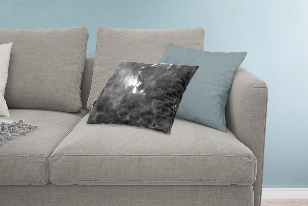 MuchoWow Zierkissen Sofakissen Wohnzimmer Dekokissen 60x40 cm Löwe - Wild - Gras - Kopfkissen - Polster mit Foto
