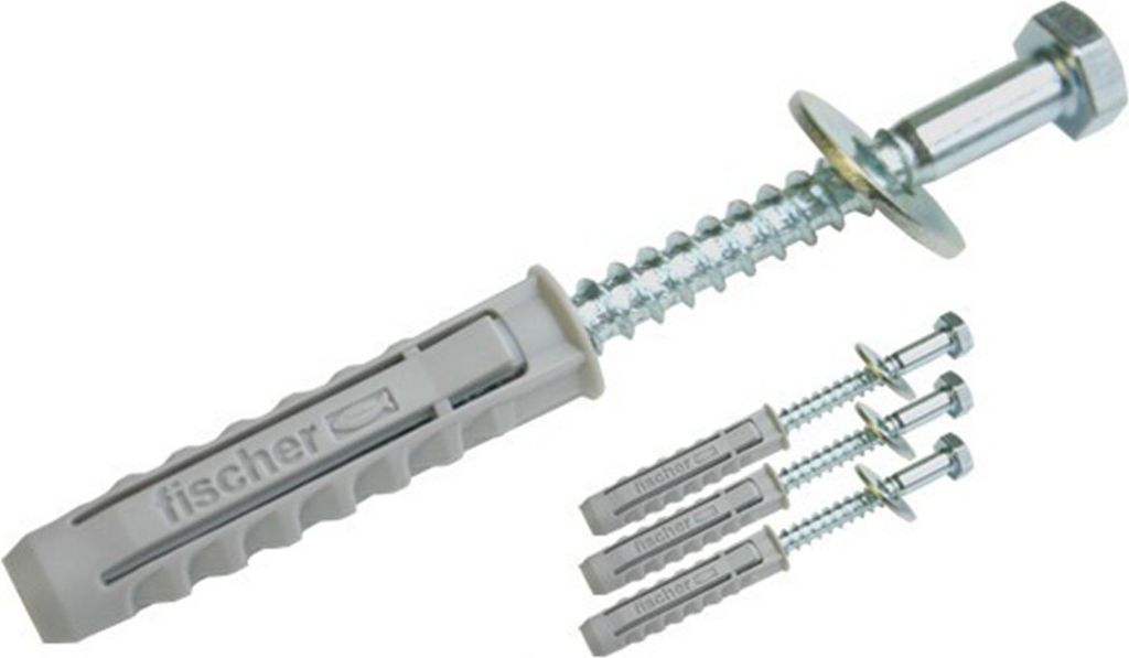 PremiumX Schraubensatz 4x Schraube 8x80mm Fischer Ø 12mm Dübel U-Scheibe