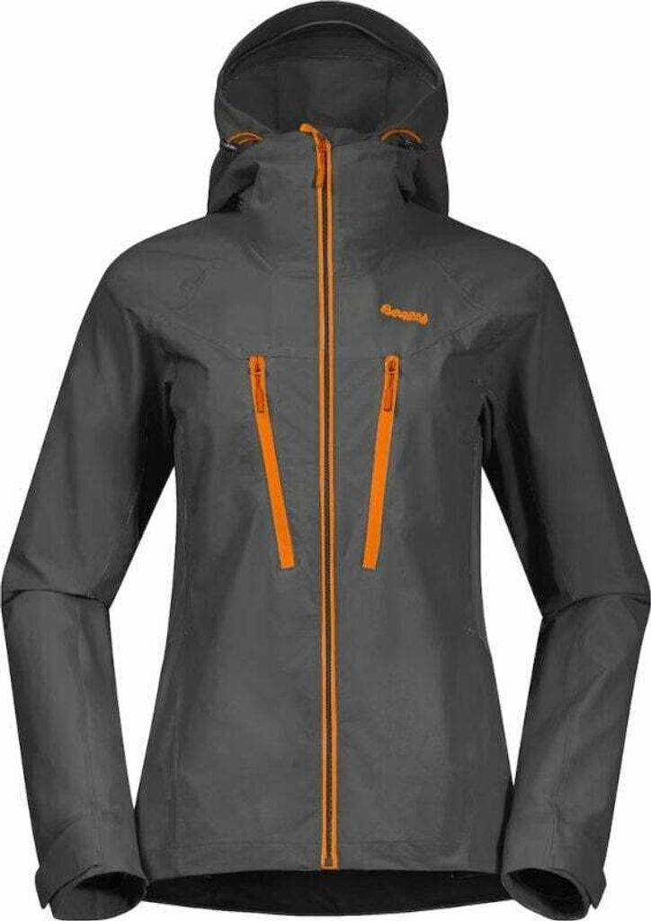 Bergans Cecilie Mountain Softshell Women Solid Dark Grey/Cloudberry Yellow XS Outdoor Jacke