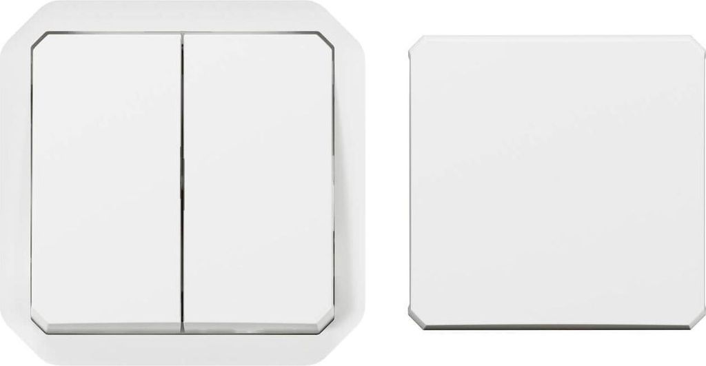 Legrand PLEXO New Eins Multifunktionsschalt 10AX/Taster 10A, SL,IP55,IK08, Ultraweiß, 069618L