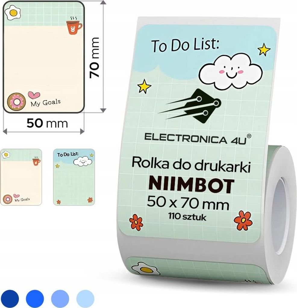 Selbstklebende Etiketten Thermosticker Niimbot B1 B4 B21 Produktbild 