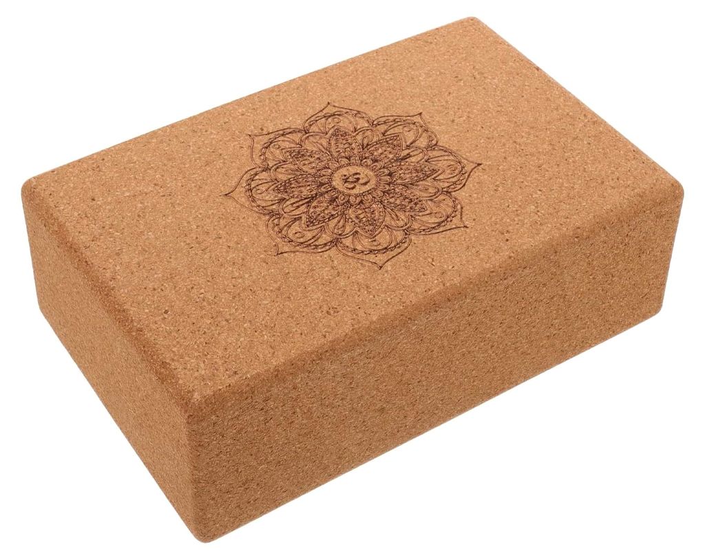 Yogablock aus Naturkork Hochdichter Yoga Trainingsblock Leichter Pilates und Fitnessblock für Dehnung und Gleichgewicht Nachhaltiges Yoga Zubehör