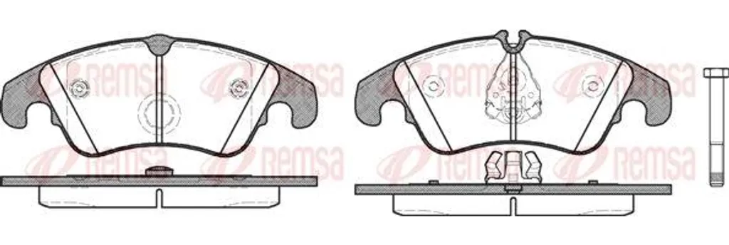Plaquettes de frein Remsa 1304.10 pour Audi A4 A5 A6 A7 Q5 OE 8K0698151