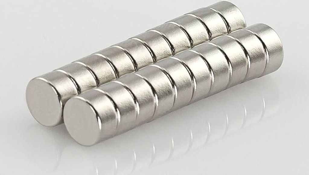 5 x Oblique Unique Neodym Magnet Extrem N45 ø 6 x 3 mm Produktbild 