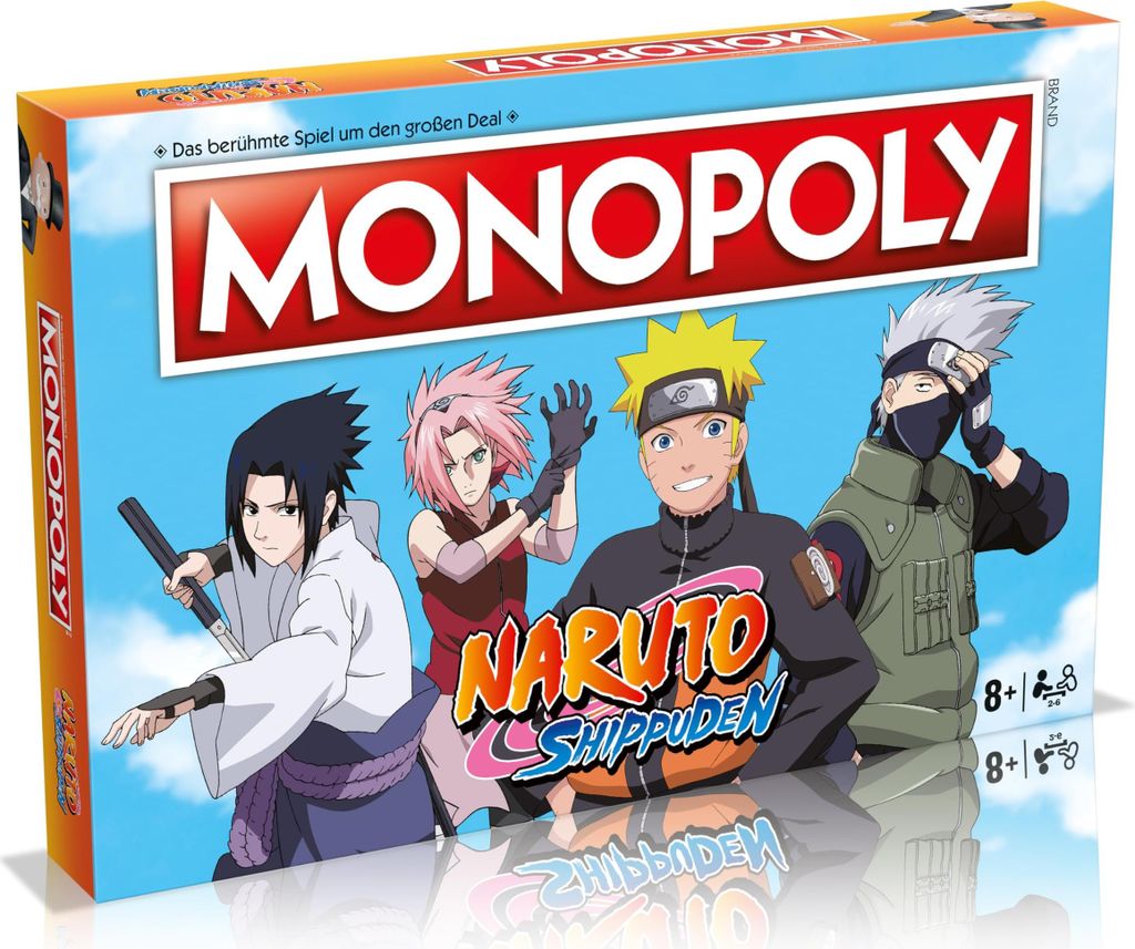Winning Moves Monopoly gra planszowa Naruto Shippuden Zdjęcie produktu 