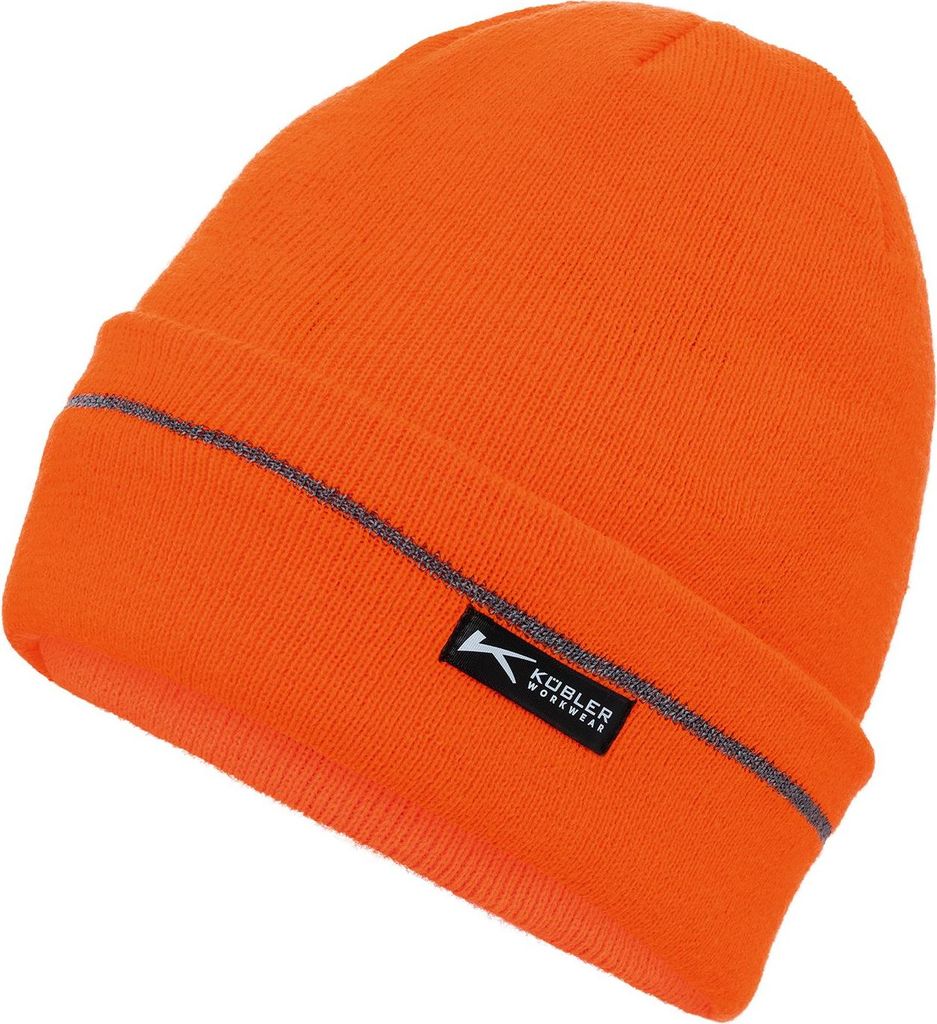Kübler Strickmütze aus 100 % Polyacryl mit Reflektionsgarn für Wintereinsätze