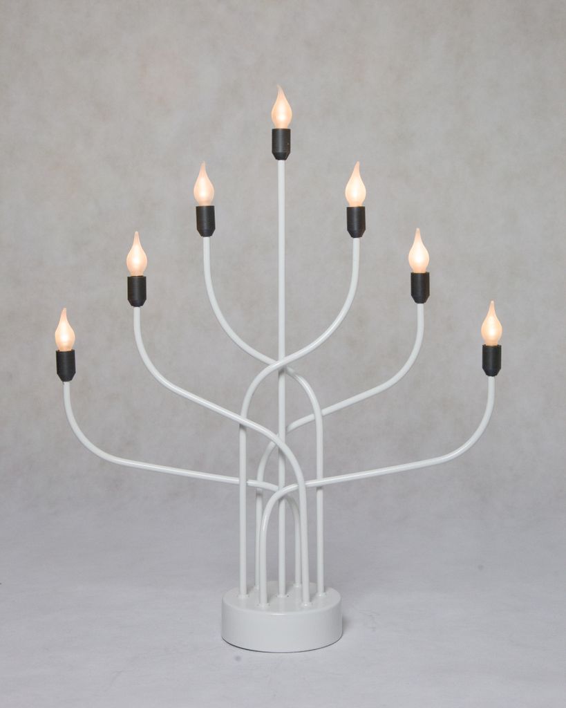 LED-Leuchter "CellCandle", 7 LED, weiss Produktbild 