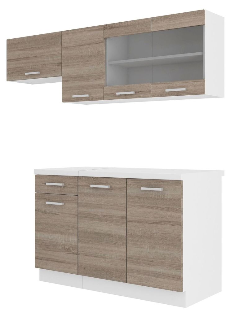 Küche Dave Mini 180 cm Küchenzeile Küchenblock Singleküche Produktbild 