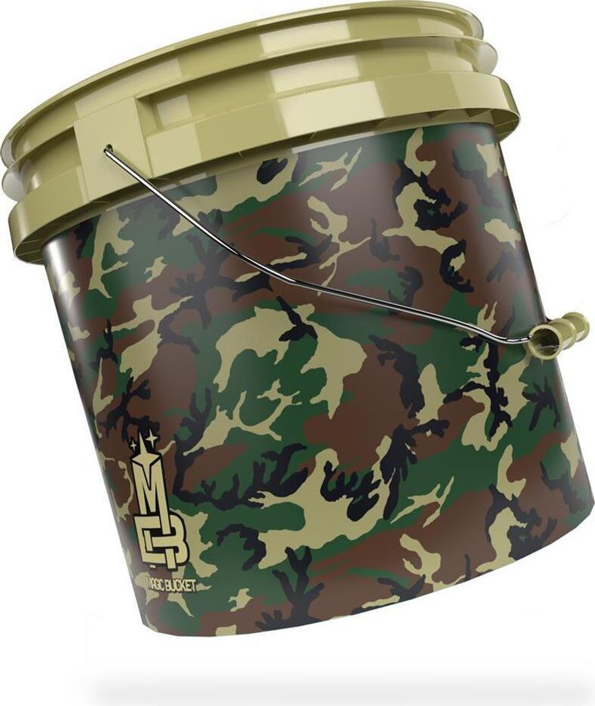 Magic Bucket Auto Wascheimer 3,5 US GAL in camouflage grün  Produktbild 