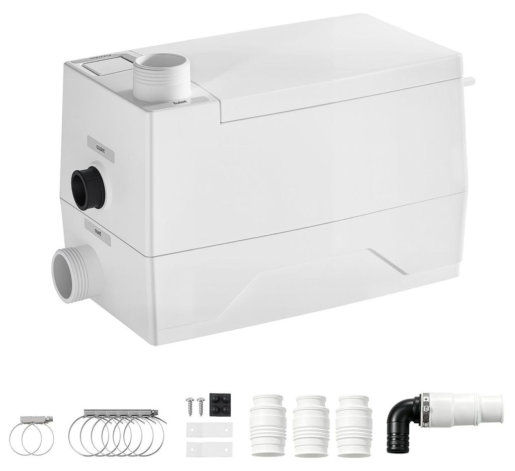 VEVOR, pompa di sollevamento acque reflue da 800 W, portata Immagine del prodotto 