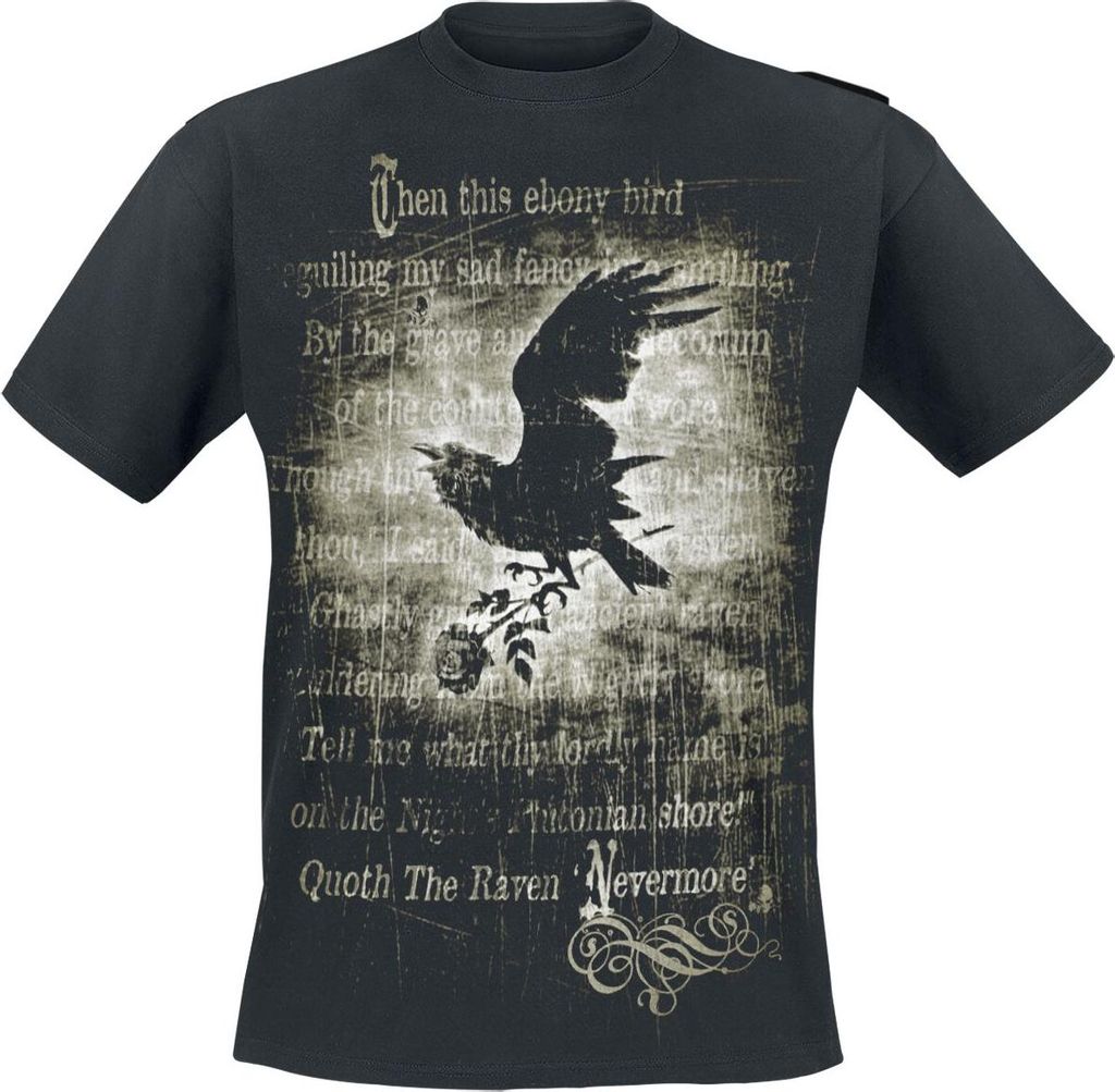 Alchemy England T-Shirt Herren Nevermore schwarz S