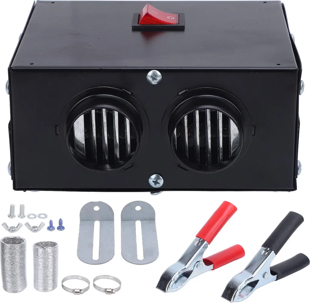Chauffage de voiture 600W puissant - Double sortie d'air et format mini