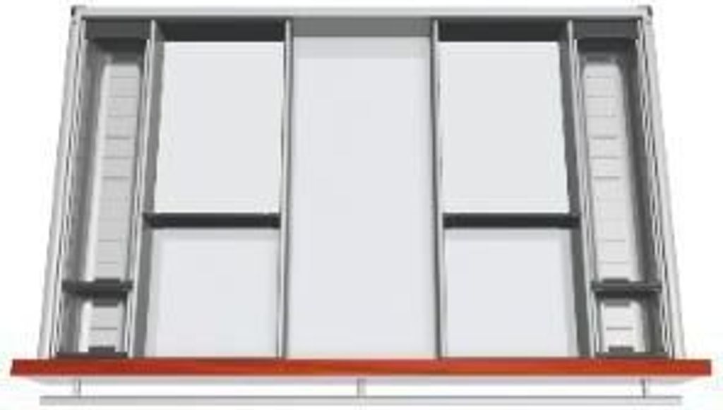 Blum Orga-Besteckeinsatz Facheinteilungs-Set KB 800-899mm, NL 450mm, grau