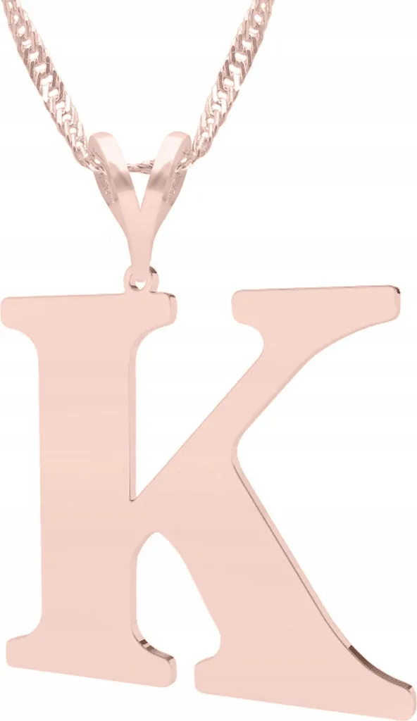 Collana con Iniziale K Argento 925 Placcata Oro | Gioielli Personalizzati