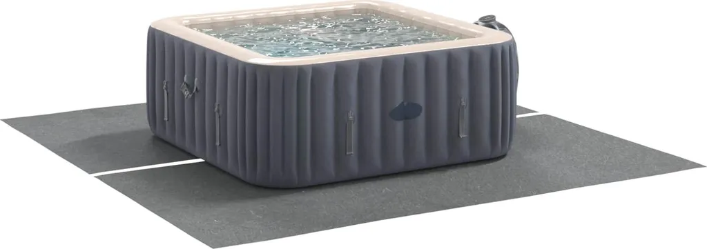 Telo Fondo Piscina 274x274 Grigio - Tessuto Non Tessuto Alta Qualità