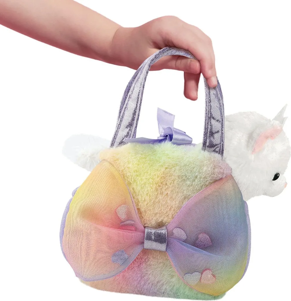 Peluche chat apaisante 20 cm - Fini les pleurs avec son sac de transport