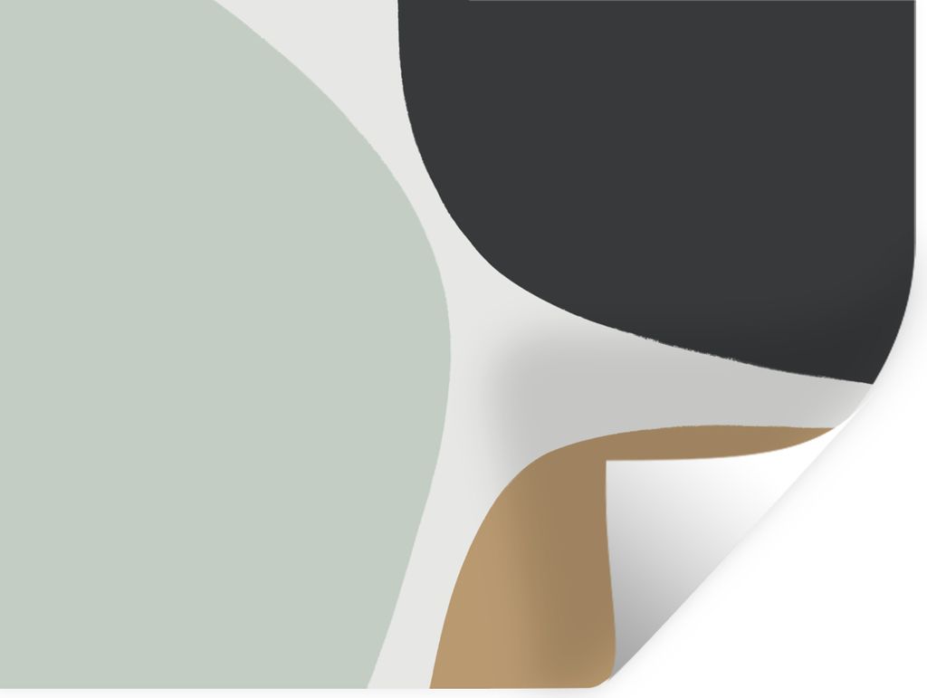 MuchoWow Wandtattoo Wandsticker Wandaufkleber Pastell - Minimalismus - Gestaltung 160x120 cm Selbstklebend und Repositionierbar - Selbstklebend -...