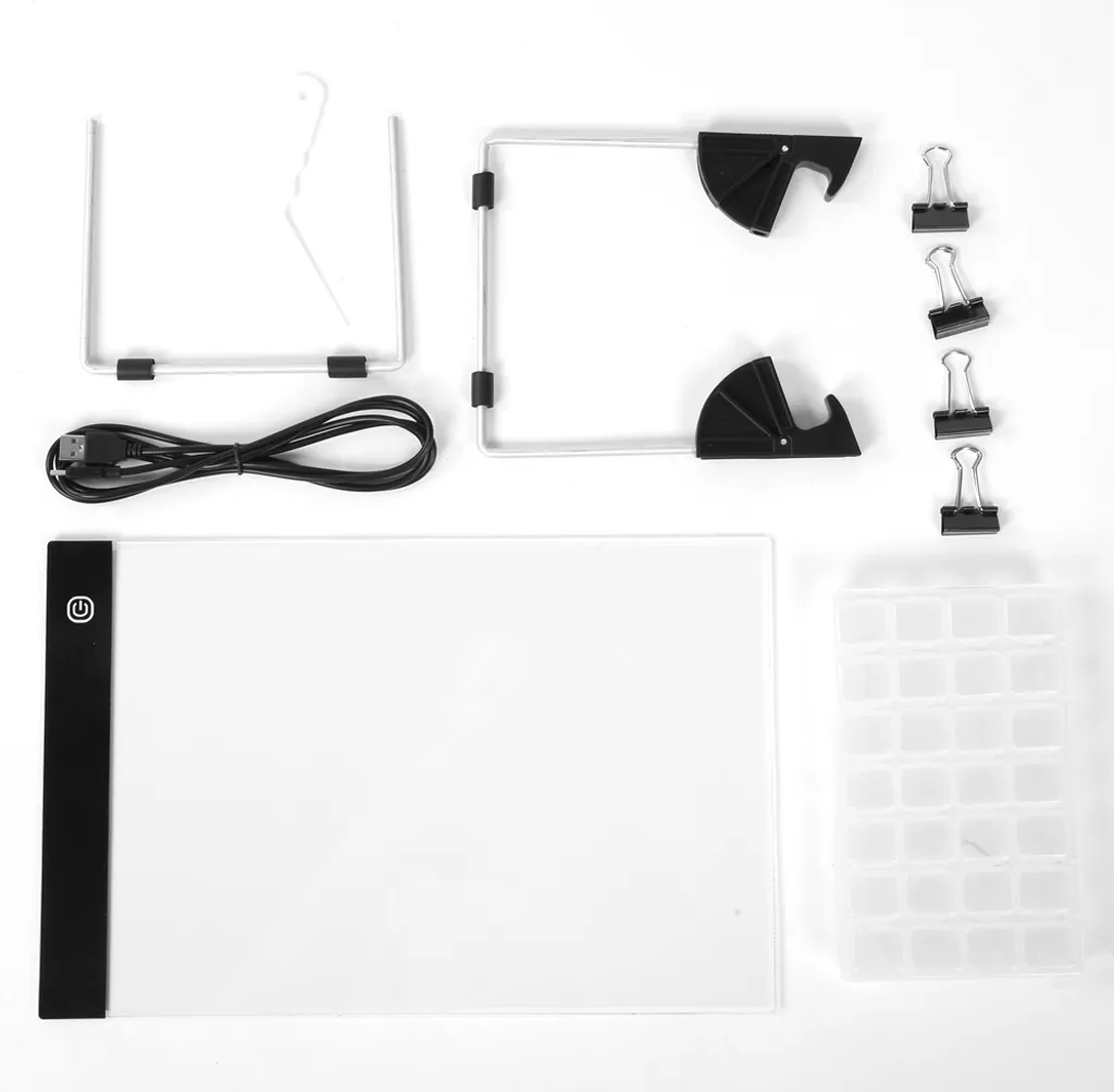 Kit complet broderie diamant 6 pièces format A4 pour loisirs créatifs