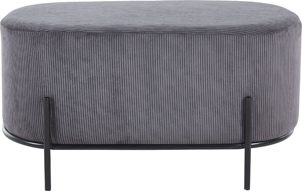 SalesFever Polsterhocker | Stoffbezug in Cord-Optik | Produktbild 