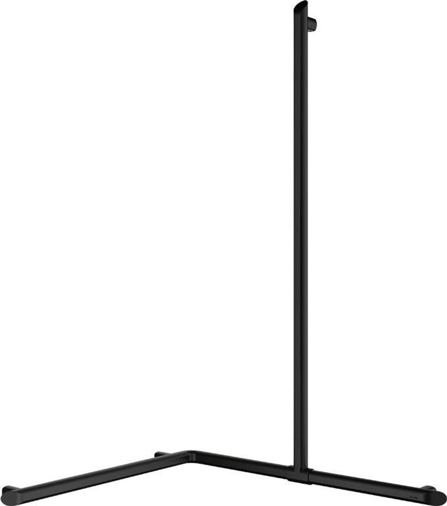 Delabie Handlauf 2-Wände + Br.H.Stg.verti. Be-Line D35 Alu matt schw.