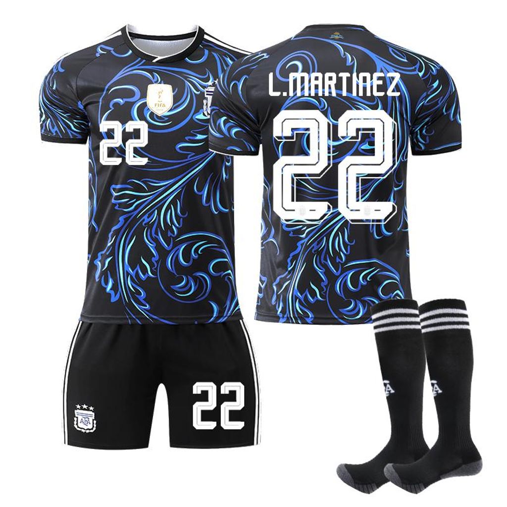 #22 L. MARTINEZ. Maglie da calcio dell'Argentina, stadio di Immagine del prodotto 