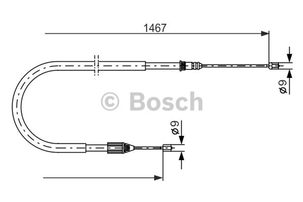 Bosch Seilzug, Feststellbremse  1 987 477 937 Produktbild 