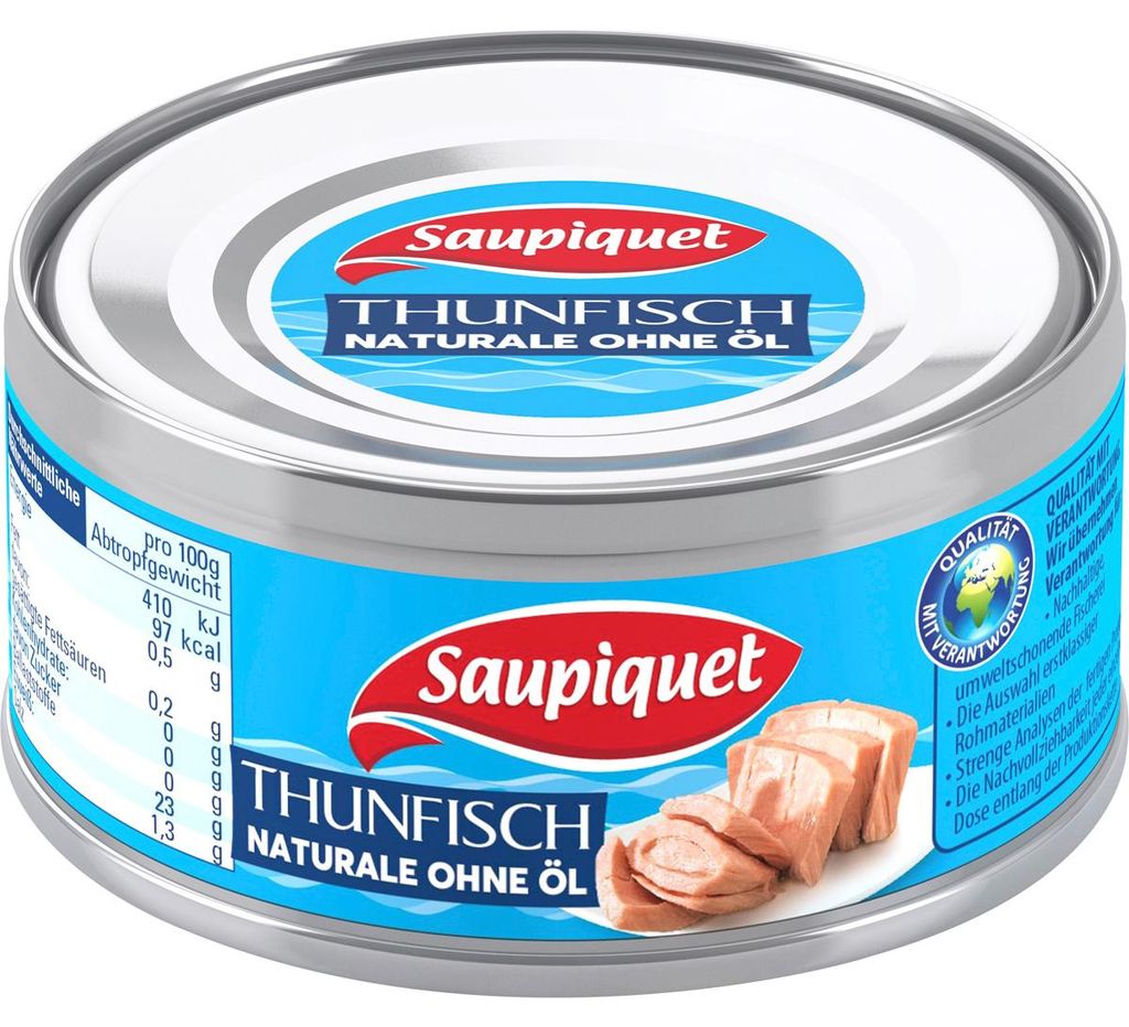 Saupiquet tuňák naturale bez oleje tuňák v kouscích Obrázek produktu 