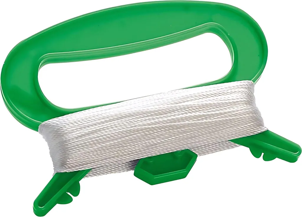 Cordon cerf-volant anti-nœud 30m x 0,2mm blanc pour vol stable et sûr
