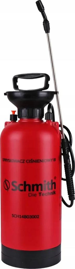Schmith Premium Drucksprüher 8 l Tragegurt | Gartenspritze Unkrautspritze Pumpsprüher | Pflanzensprüher Druckspritze Unkrautvernichter