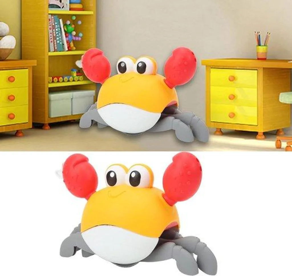 Crabe rampant intelligent avec capteurs induction et musique pour bébé