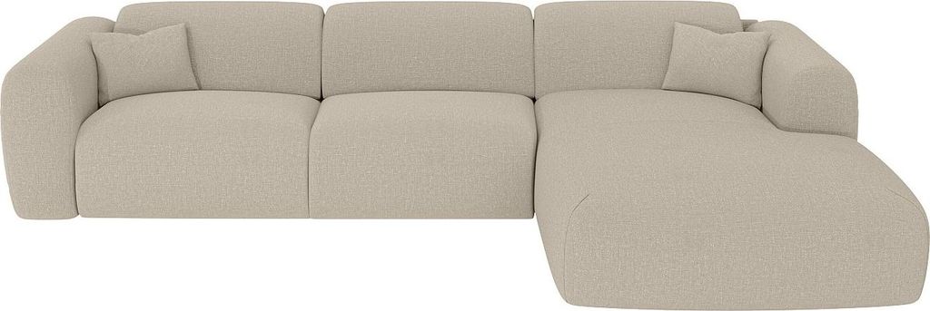 Ecksofa mit Express-Schlaffunktion - Ecke rechts - Stoff Produktbild 