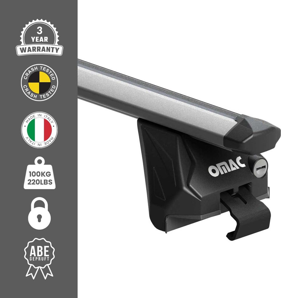 Dachträger Grundtäger Für Volvo XC60 2008-2025 100kg Aluminium Schwarz