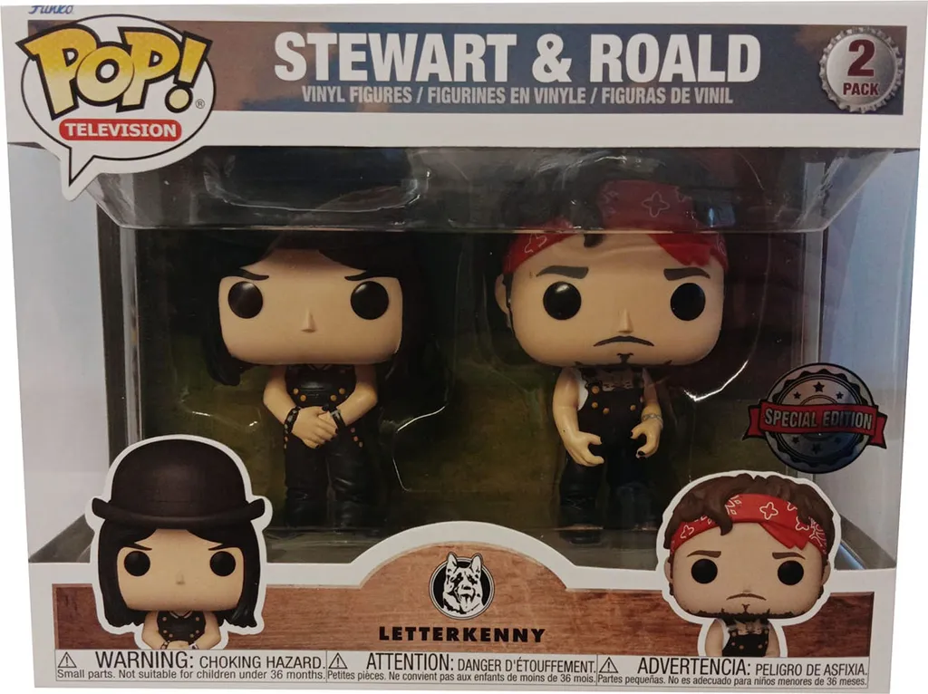 Duo Funko POP Letterkenny Stewart et Roald Édition Spéciale 9cm Vinyle
